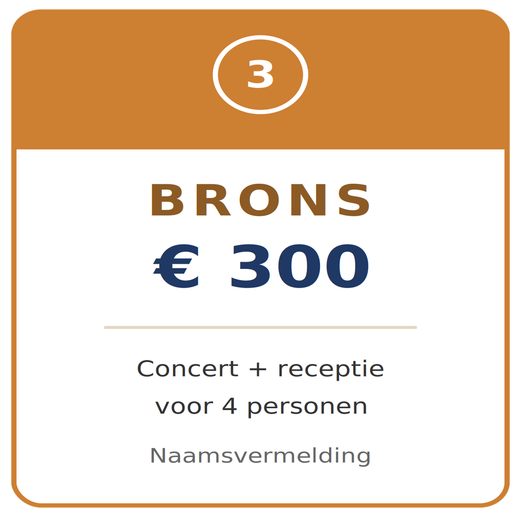 Sponsorpakket Brons