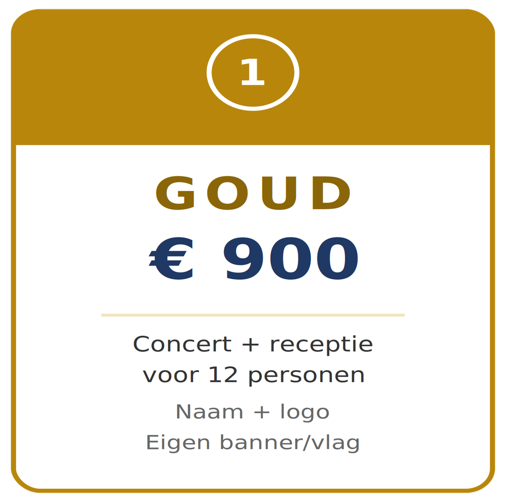 Sponsorpakket Goud